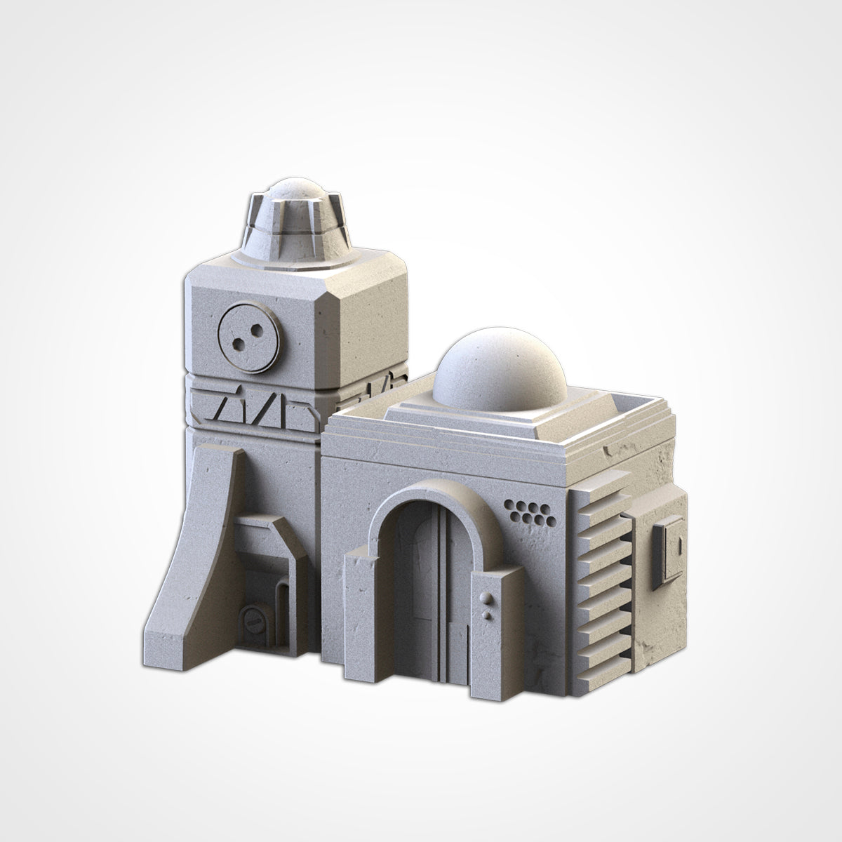 Desert Outpost Buildings - Set of 6 - Star Wars - Dune - 40k - Infinity