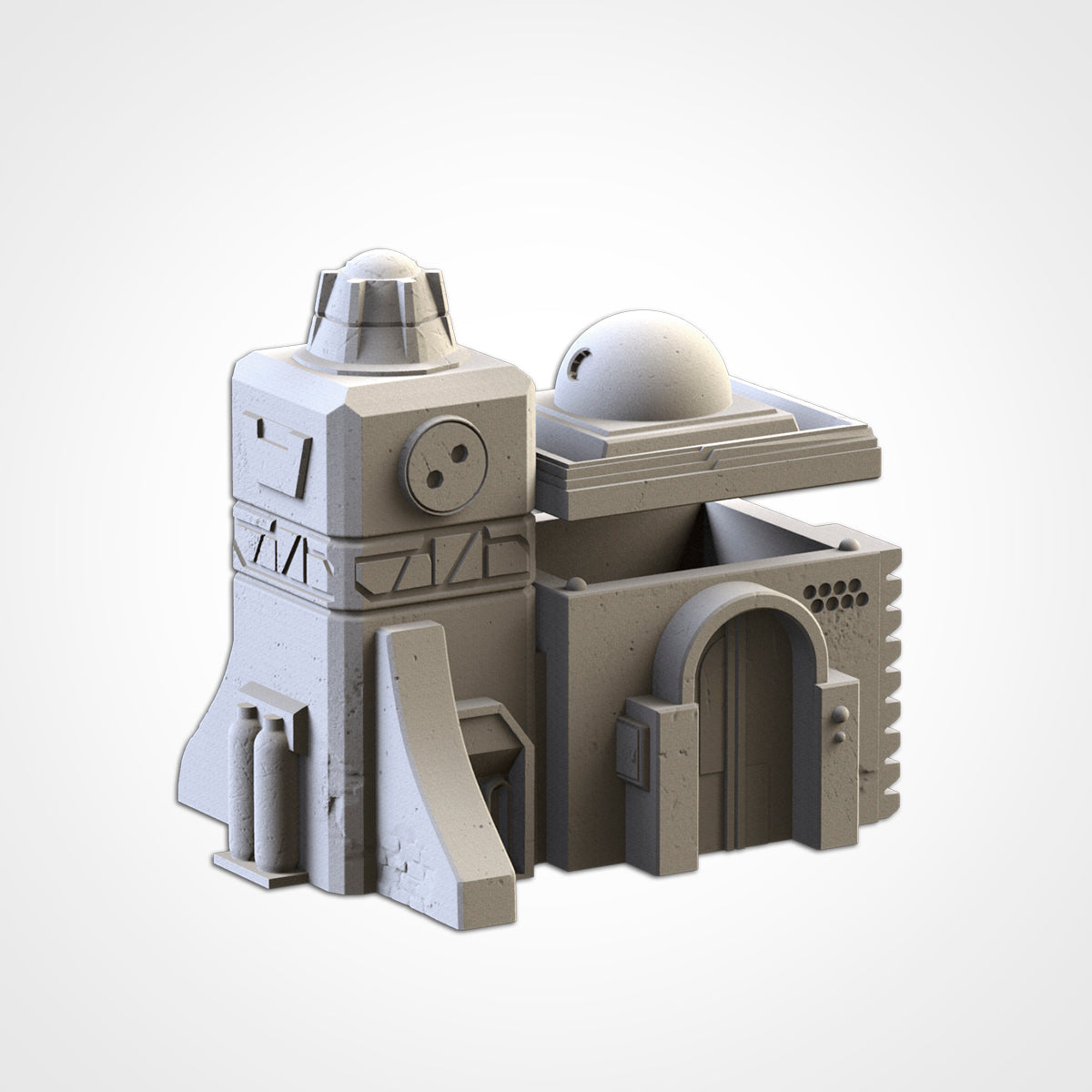 Desert Outpost Buildings - Set of 6 - Star Wars - Dune - 40k - Infinity