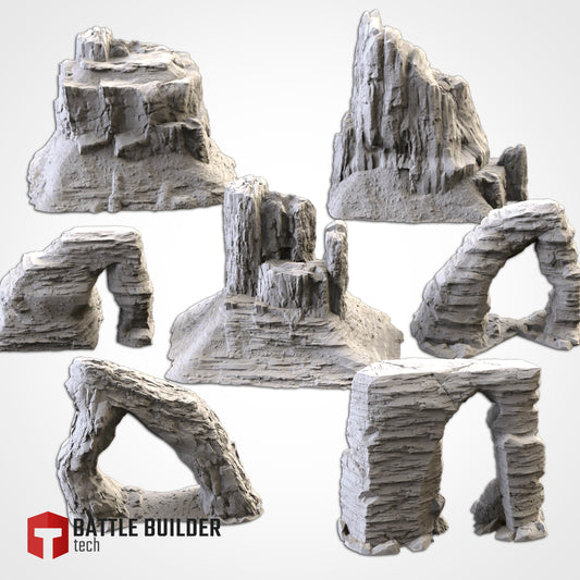 Desert Mountains & Canyons - DnD - 40k - AOS Compatible