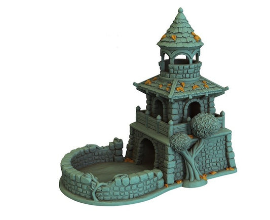 Shrine Tower with Tree