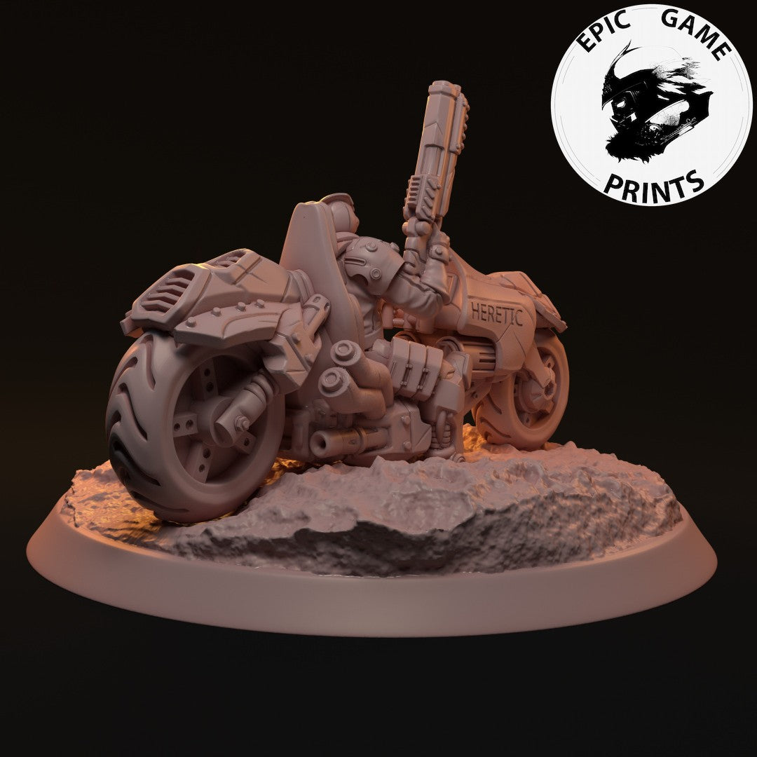 Heim on Motorcycle